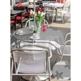 thumbnail image 5 of Outdoor Tablecloth with Umbrella Hole for Patio/Picnic/Party/Camping, Light Gray Starfish Waterproof Table Cloth Round Cover Washable, Coastal Summer Beach Ocean Striped (Dia 60"), 5 of 9