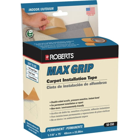 Roberts Double-Sided Tape for Carpet Flooring,1-7/8' x 75 ft.