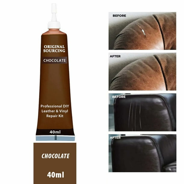Chocolate Brown Leather Colors Repair Gel Furniture Couch Car Seats Sofa Jacket Purse Belt Shoes No Heat Required Re Gifts Com Chocolate Brown Leather Colors, Repair Kit For Brown Leather Sofa
