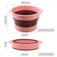 thumbnail image 1 of Household Portable Foot Soaking Bucket Foldable Foot Bath Massage Barrel。，, 1 of 3