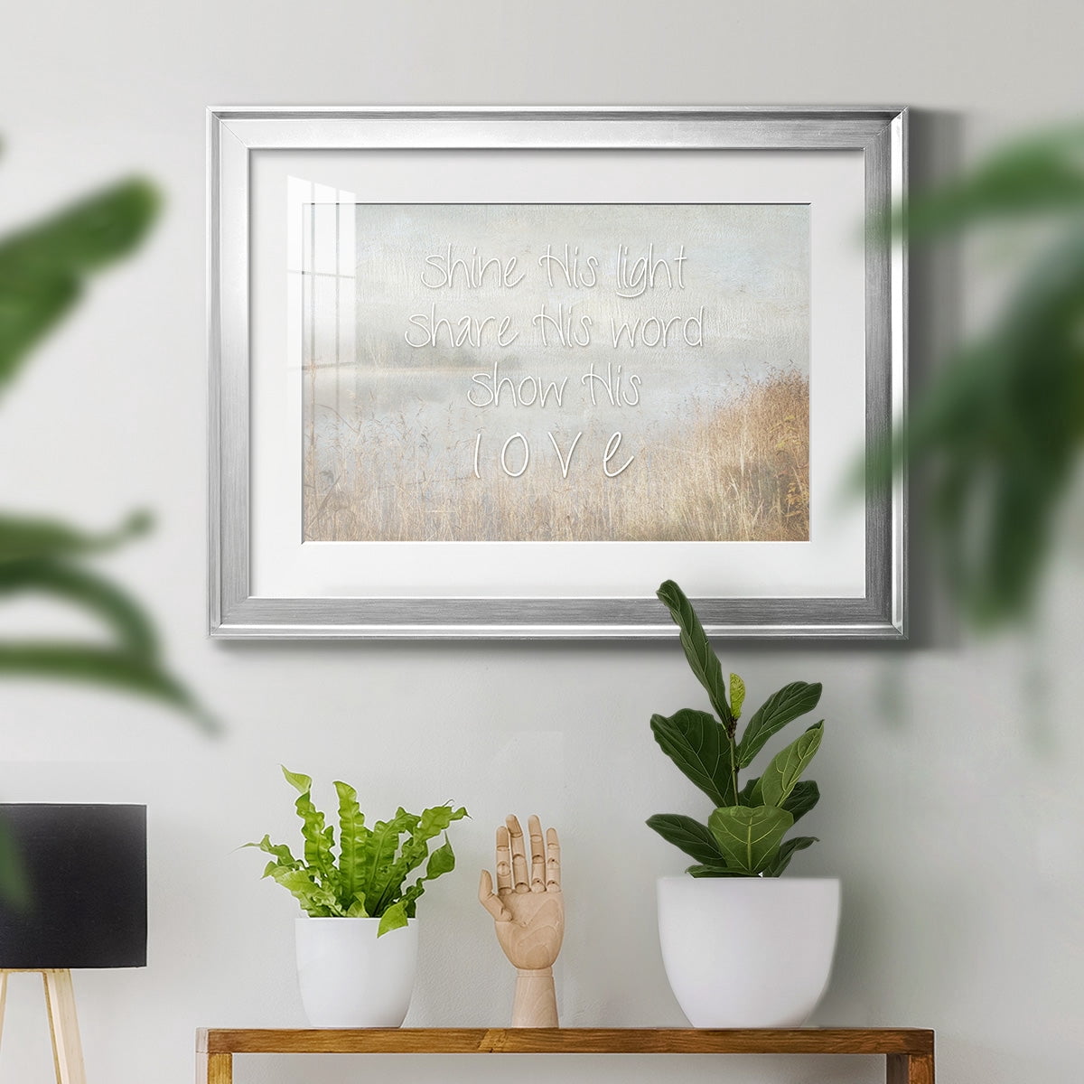 Shine His Light Premium Framed Print - Ready to Hang