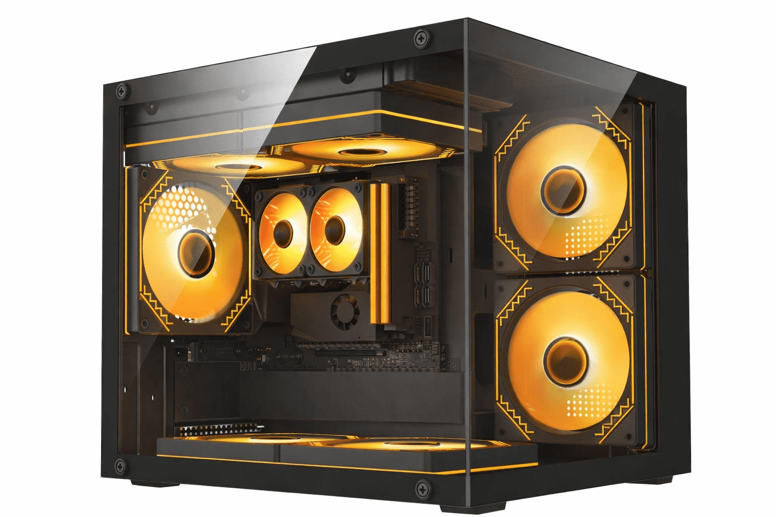 №92、CompactPC、Win11、i7、M16G、SSD、GTX760 Foxtec Gaming Desktop Computer, Intel Core i7 up to 3.9GHz, 16GB