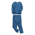 thumbnail image 2 of FYDUU Baby Boys Girls Pajamas Kids Toddler Long Sleeve Tops Pants Snug Fit Basic Sleepwear 2 Piece Set Children's Daily Loungewear 2-3 Years, 2 of 3