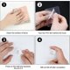 thumbnail image 4 of Magic Hooks, Transparent Self-adhesive , Removable Without Nails Heavy Duty Sticky Hooks For Kitchen, Bathroom, Door Wall,10 Pack Black Gyg8-01 -DGJR, 4 of 5