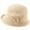 Beige, variant on Hfnxid Women's Rolled-Brim Bowler-Style Bucket Hat, Wool-Blend Teardrop-Crown Vintage Cabby Cap, Classic British Retro Floppy-Brim Dress Hat for Autumn