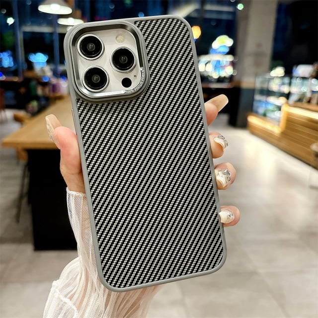 Luxury Hardware Carbon Fiber Defender Magnetic Armor Case For iPhone 16 15 14 Pro Max Plus 13 12 11 Shockproof For Magsafe Cover GY For iPhone 11Pro