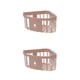 thumbnail image 1 of Toystoory Estante de Soporte de baño Soporte de almacenamiento Tamaño compacto Sin pinchazos Sin taladro Decoraciones de conveniencia Soporte Rosa 2Conjunto, 1 of 6