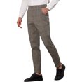 thumbnail image 4 of INSPIRE CHIC Plaid Pants for Men's Contrasting Colors Plaids Pattern Business Trousers, 4 of 4