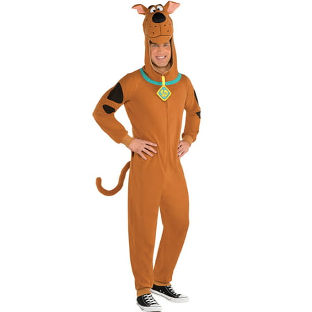 Suit Yourself Zipster Scooby-Doo One-Piece Costume for Adults, Includes a Jumpsuit with a Scooby Headpiece