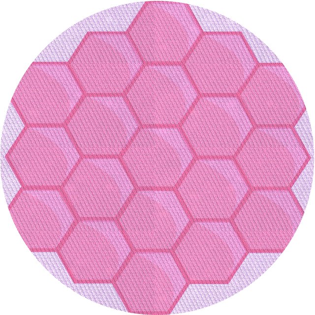 Ahgly Company Machine Washable Indoor Square Transitional Blossom Pink Area Rugs, 3' Square
