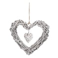 thumbnail image 3 of LITINKIMI Heart Shaped Pendant Picture Holder White 2Pcs 11.8x11.8in, 3 of 8