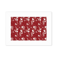 thumbnail image 1 of Red Pattern White Decoration mas Photo Mount Frame Picture Art Painting Desktop 5x7 inch, 1 of 3