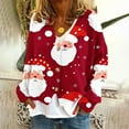 thumbnail image 2 of Buigttklop Christmas Printed Cardigan Sweaters for Women Open Front Long Sleeve Button Down V-Neck Knit Sweater Jacket Tops, 2 of 5