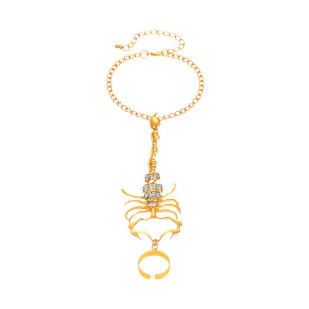 Mano Anillo Anillos con Cadenas Anillo Pulsera Mano Cadena Mano Arnés Joyería Borla
