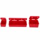 thumbnail image 5 of Caja de herramientas de simulación, decoración de maleta de equipaje para 1/10 RC Crawler TRX4 SCX10 90046 D90 (rojo), 5 of 9