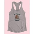 thumbnail image 3 of Go Mountains Bear On Bike Racerback Tank Women -Image by Shutterstock, Female Small, 3 of 4