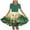 Green D, variant on SGFCWSX Girls Short Sleeve Dress Easter Egg Bunny Print A-Line Crew Neck Casual Summer Dresses for Teens Purple Size 13-14 Years