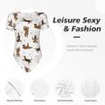 thumbnail image 4 of Balery German Shepherd Dog Body de cuello redondo de manga corta para mujer Tops de manga corta Tops básicos-Medium, 4 of 7