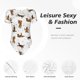 thumbnail image 4 of Fotbe German Shepherd Dog Body de Mujer con Cuello Redondo y Mangas Cortas, Sin Mangas Ajustado, Suave, Cómodo y Básico-Small, 4 of 7