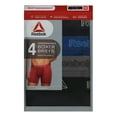 thumbnail image 2 of Reebok Men's Featherweight Performance Regular Leg Boxer Briefs, 4 pack Sizes S-XL, 2 of 5