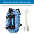 thumbnail image 3 of Toystoory Adaptador de tanque individual de buceo Adaptadores de placa trasera Accesorios para deportes acuáticos Deportes acuáticos Plata, 3 of 6