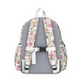 thumbnail image 3 of Pugs and Flowers Backpack for School,Cute School Bag,Schoolbag with Adjustable Shoulder Straps & Padded Back,13.4"x11"x4.7", 3 of 6