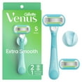 thumbnail image 1 of Venus Extra Smooth Women's Razor with Reusable Razor Handle, 2 Razor Blade Refills and Shower Holder, 1 of 9