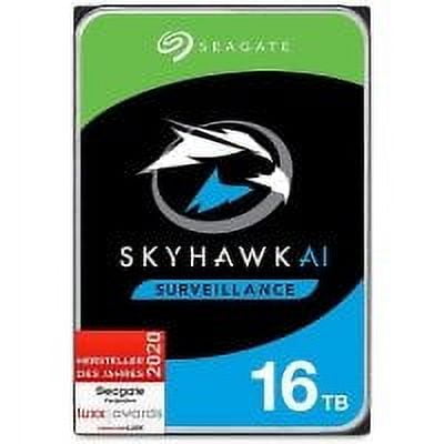 Seagate ST16000VEZ02 SkyHawk AI Solid State Drive 3.5 Hard Drive, SATA 6Gb/s, 16TB
