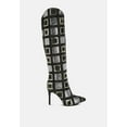 thumbnail image 6 of Sharmin Checkered Sequin Knee High Boots, 6 of 10