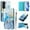 Blue Marble, variant on Compatible for Samsung Galaxy S23 Wallet Case, Painting Pattern Premium PU Leather [Credit Card Holder] [Wrist Strap] Flip Stand Feature Purse Case Full Protective Pattern Cover, Coloful Marble