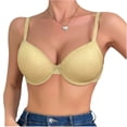 thumbnail image 2 of SDNall Underwire Bra for Women, Solid Color Thin Cup with Side Support Panels, Adjustable Straps and Band for Everyday Wear, 2 of 9