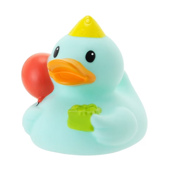 Infantino Fun Time Duck Baby Bath Toy, Squeezable Floating Duck, BPA-Free, Infant & Toddler Bath Toy, Celebration