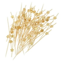 Toyvian Skewers with Star Design for Decor Perfect for Fruit Desserts and Appetizers 100pcs