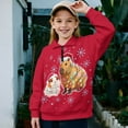 thumbnail image 2 of Chririnla Christmas Hamsters Capyabra Kids Gym Hoodies Half Zipper Sweatshirt Pullover Sweatshirts Athletic Sportswear for Workout Run Exercise Fitness Size 5-6, 2 of 7