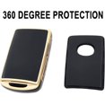 thumbnail image 3 of Key Fob Cover Compatible with Mazda CX-4 CX-5 CX-7 CX-9 CX-30 Atenza Axela 2019-2024 4 Button Keychain Case Holder Protector,Black, 3 of 5
