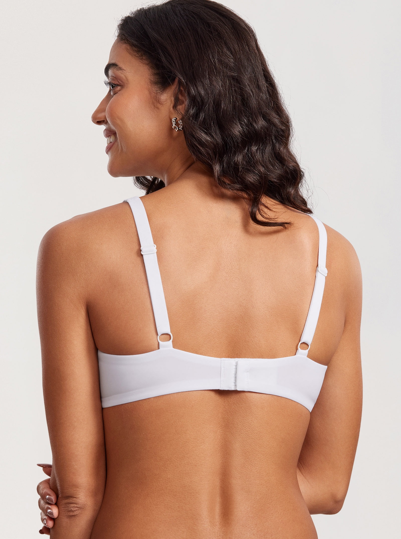 Women's Unlined Balconette Bra Underwire Supportive Plus Size Bras