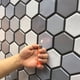 thumbnail image 5 of Pegatina de pared autoadhesiva antiaceite tridimensional 3D simple para cocina, baño, tienda de té con leche renovada, 5 of 5