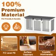thumbnail image 5 of NARTRU 55.1" Dog Crate Kennel Cage Furniture with Sliding Door for Small, Medium and Large Dog, White, 5 of 7