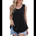 thumbnail image 2 of Camisetas Sin Mangas para Mujer, Túnicas Básicas de Verano, Ropa Suave, Conjuntos Casuales de Moda 2025. Negro M, 2 of 10