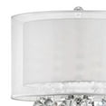 thumbnail image 2 of Twisted Crystal Accent Floor Lamp with Dual Fabric Shade, Clear- Saltoro Sherpi, 2 of 5