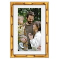 thumbnail image 2 of 27x40 Frame Gold Bamboo With White Picture Mat For 27x40 Photo - Gold Bamboo 30x43 Frame To Display, 2 of 8