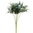 thumbnail image 2 of Enova Home 18" Height Mixed Artificial Silk Daisy Fake Flowers Bush for Home Wedding Decoration (Blue), 2 of 3