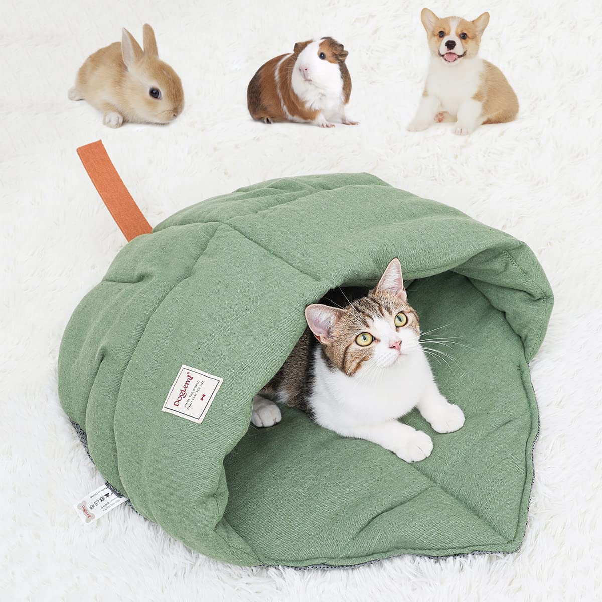 Lit Pour Chat En Forme De Chausson - Doudou Doux Avec Fond Antidérapant - Lavable - Pour Chats, Chiots, Lapins