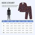thumbnail image 3 of Wukai Foxes In Different Poses Men's Long-Sleeve Pajama Set - Comfortable Sleepwear with Button-Down Shirt and Pants-Large, 3 of 6