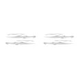 thumbnail image 3 of Becaristey Easy To Attach Car Accessory Cool Style And Personalized Fashionable Decorative Grey 2Set, 3 of 6