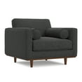thumbnail image 2 of Morrison 42 inch Wide Mid-Century Modern Arm Chair in Charcoal Grey, 2 of 11
