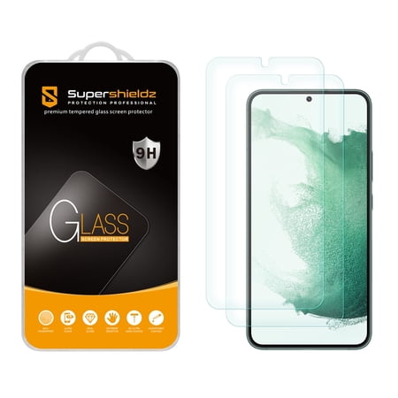 (2 Pack) Supershieldz Designed for Samsung Galaxy S23 Plus 5G Tempered Glass Screen Protector, Anti Scratch, Bubble Free