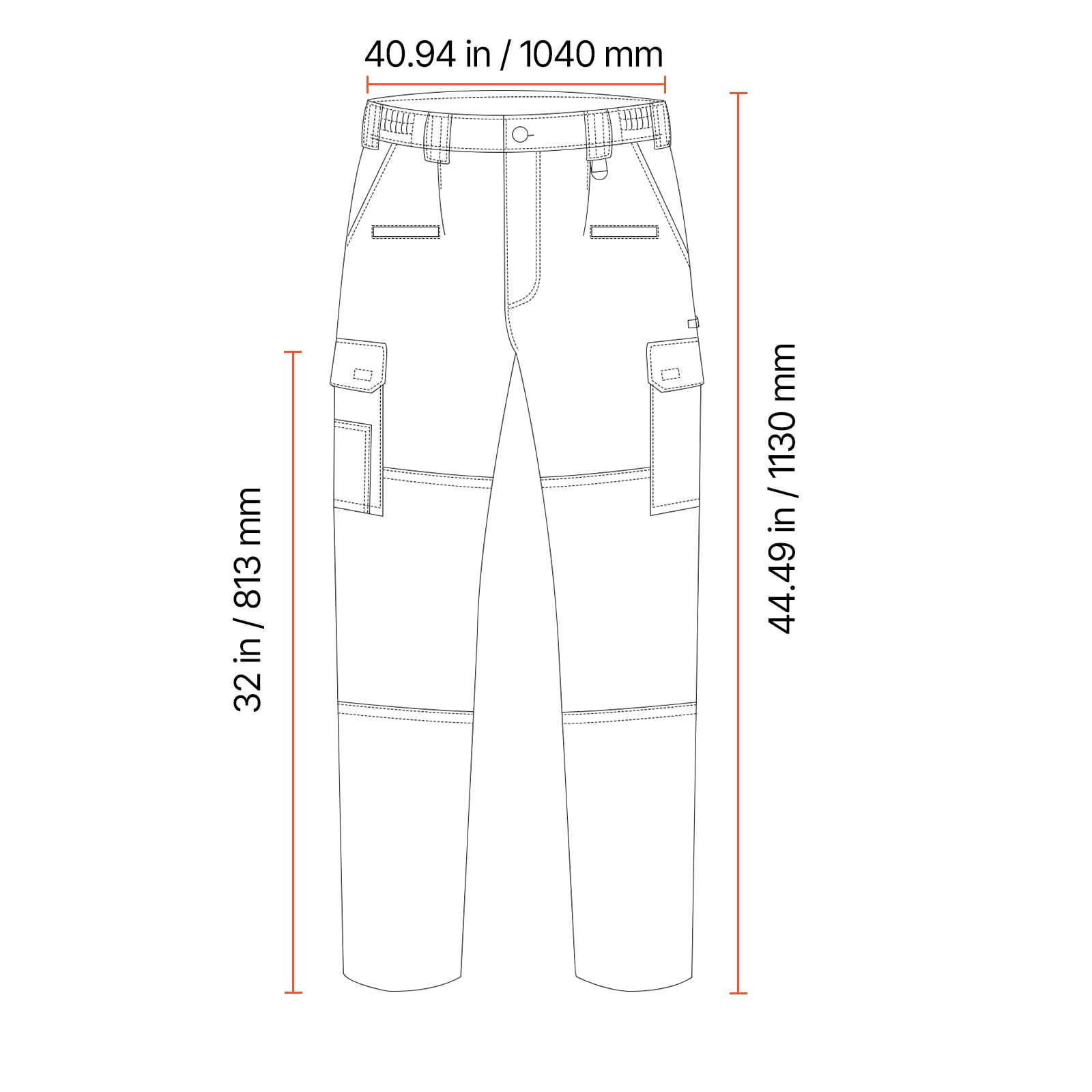 KFFKFF Flame-Resistant Men's Pants, 9 oz 100% Cotton, Durable Cargo Design with Multiple Pockets and Elastic Waistband, Reinforced Stitching for Welding and Everyday Use, L Size, Black