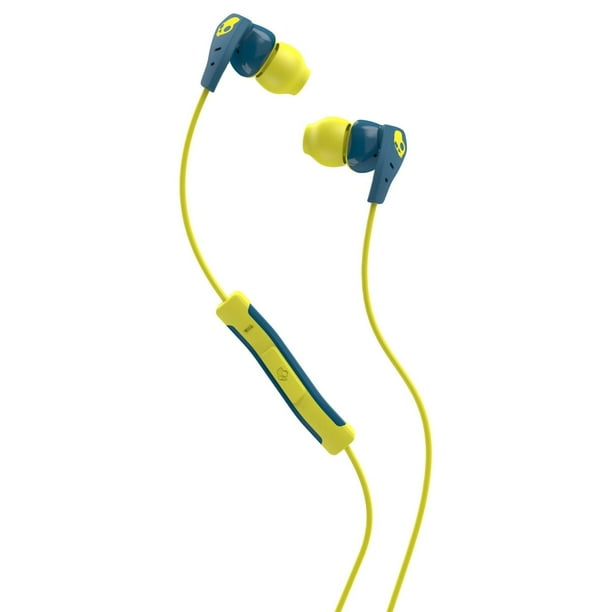 Skullcandy Method InEar Sport Earbuds with Mic Teal Yellow Walmart
