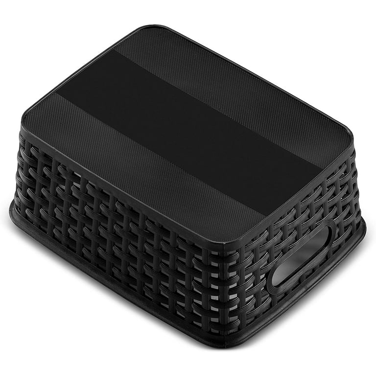 Small Plastic Storage Basket for Kitchen Pantry, Countertop, Shelves Pack  of 6